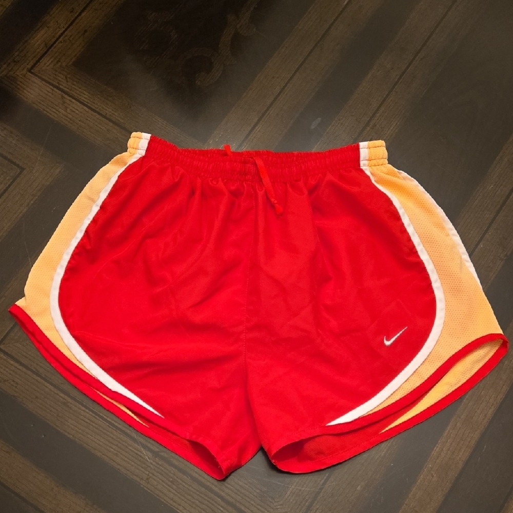 Nike Women’s Dri-Fit Athletic Shorts | Red & Orange | Size Small | Like New